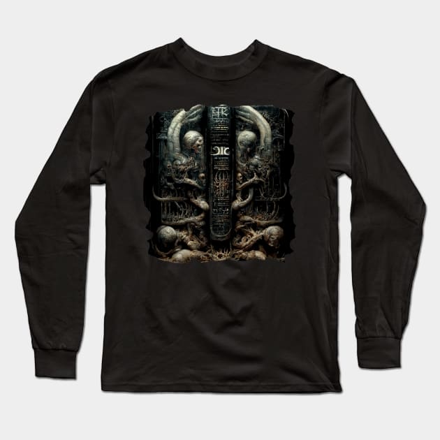 HR Giger - Necronomicon Long Sleeve T-Shirt by Mikaeus